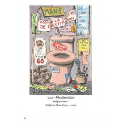 “Iconography” of toilets by Alain peanne Les toilettes de l'humour