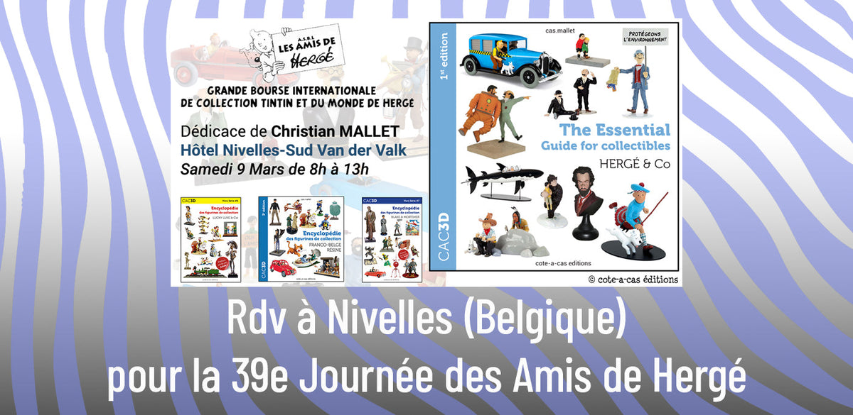 🎉 39e Journée des Amis de Hergé : nouveautés sur le stand CAC3D 📚