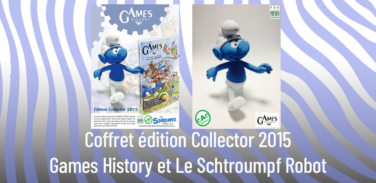 🎮 Cote-a-cas éditions lance le coffret collector du Tome 4 de Games History : le Schtroumpf Robot prend vie ! 🤖