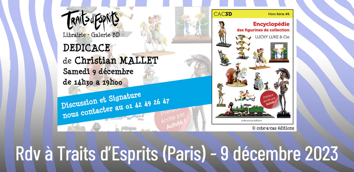 Dédicace à Paris chez Traits d’Esprits pour le Hors série CAC3D Lucky Luke & Cie ✍️📖