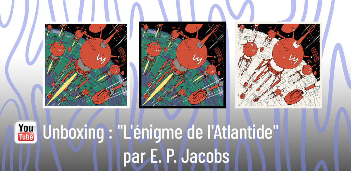 Unboxing : La plaque émaillée "L'énigme de l'Atlantide" par Edgar P. Jacobs
