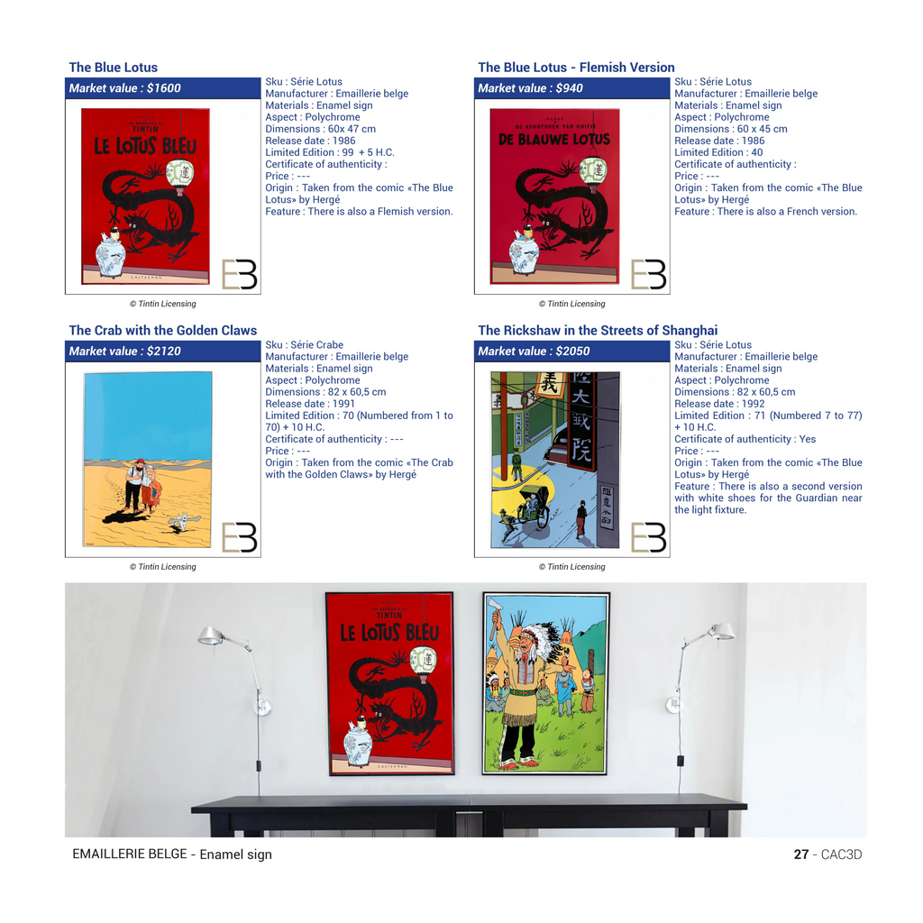 The Essential Guide for Collectibles Hergé & Co – 2nd Edition | English Version 214 pages