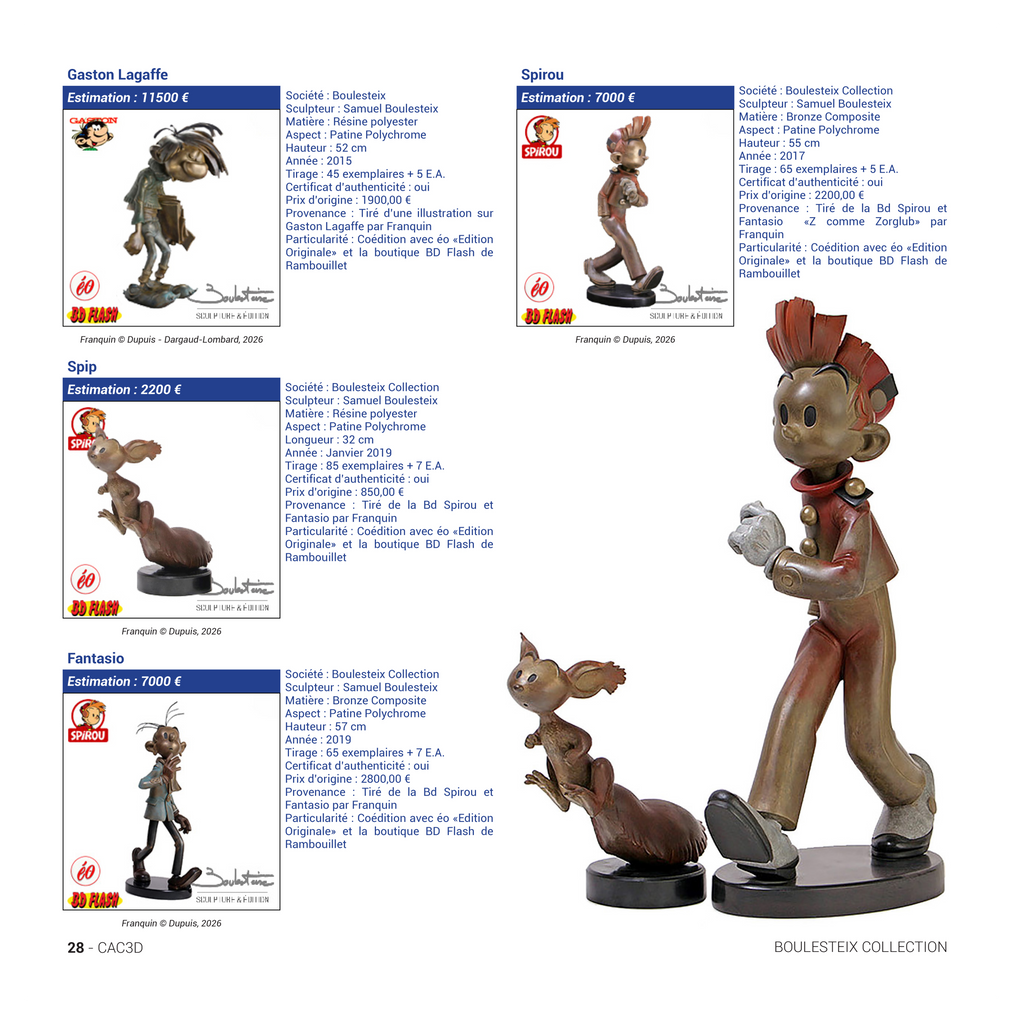Franquin Figurines Price Guide – 3rd Edition | Gaston, Spirou & Marsupilami Valuation and Inventory