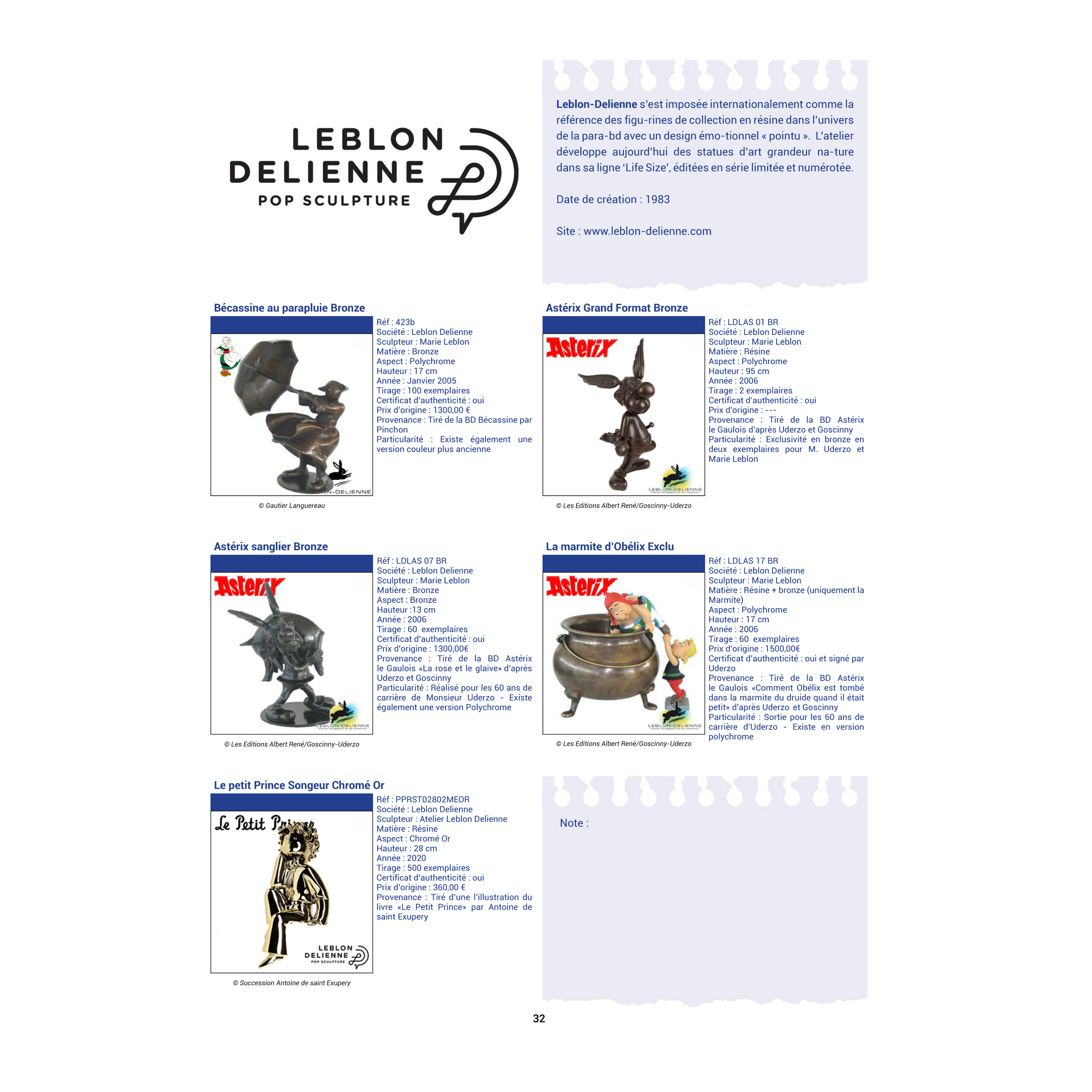 Special Issue #9 Bronze & PolyBronze Figurines | Unpriced Catalog | 74 pages