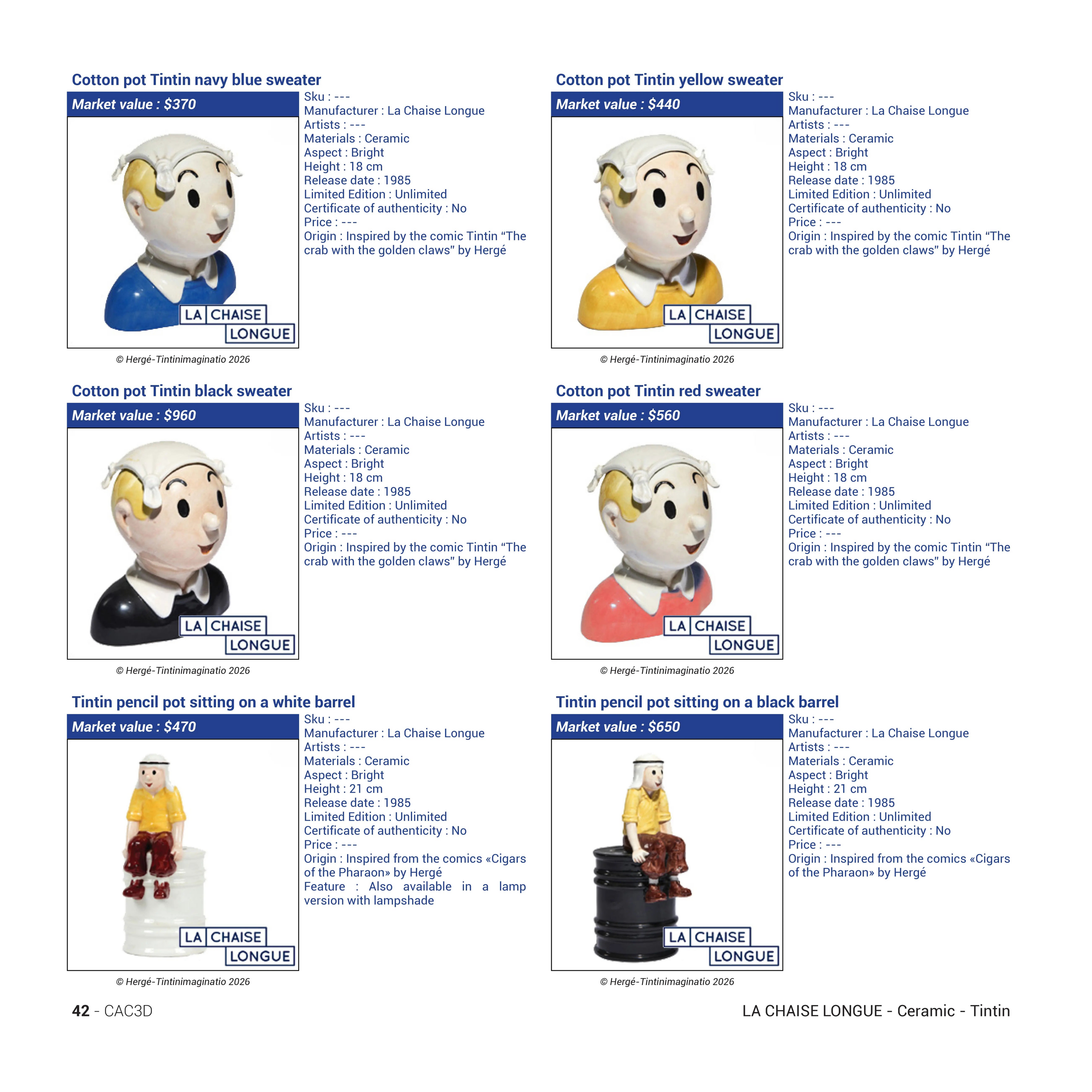 The Essential Guide for Collectibles Hergé & Co – 2nd Edition | English Version 214 pages