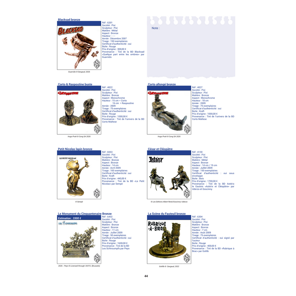 Special Issue #9 Bronze & PolyBronze Figurines | Unpriced Catalog | 74 pages