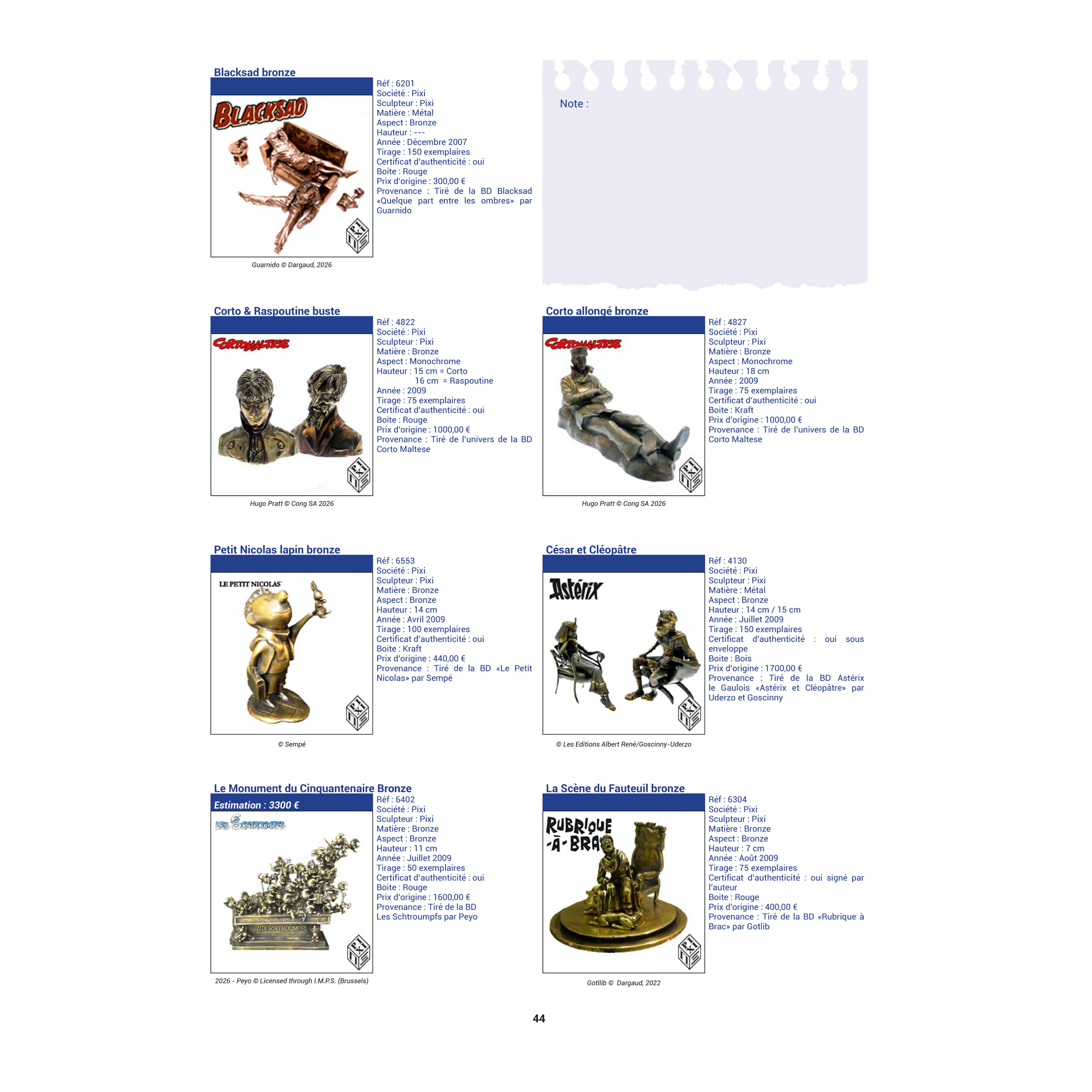Special Issue #9 Bronze & PolyBronze Figurines | Unpriced Catalog | 74 pages