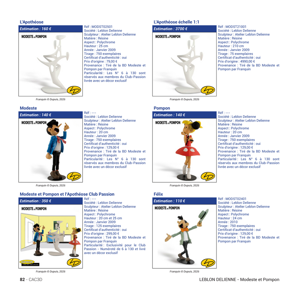 Franquin Figurines Price Guide – 3rd Edition | Gaston, Spirou & Marsupilami Valuation and Inventory