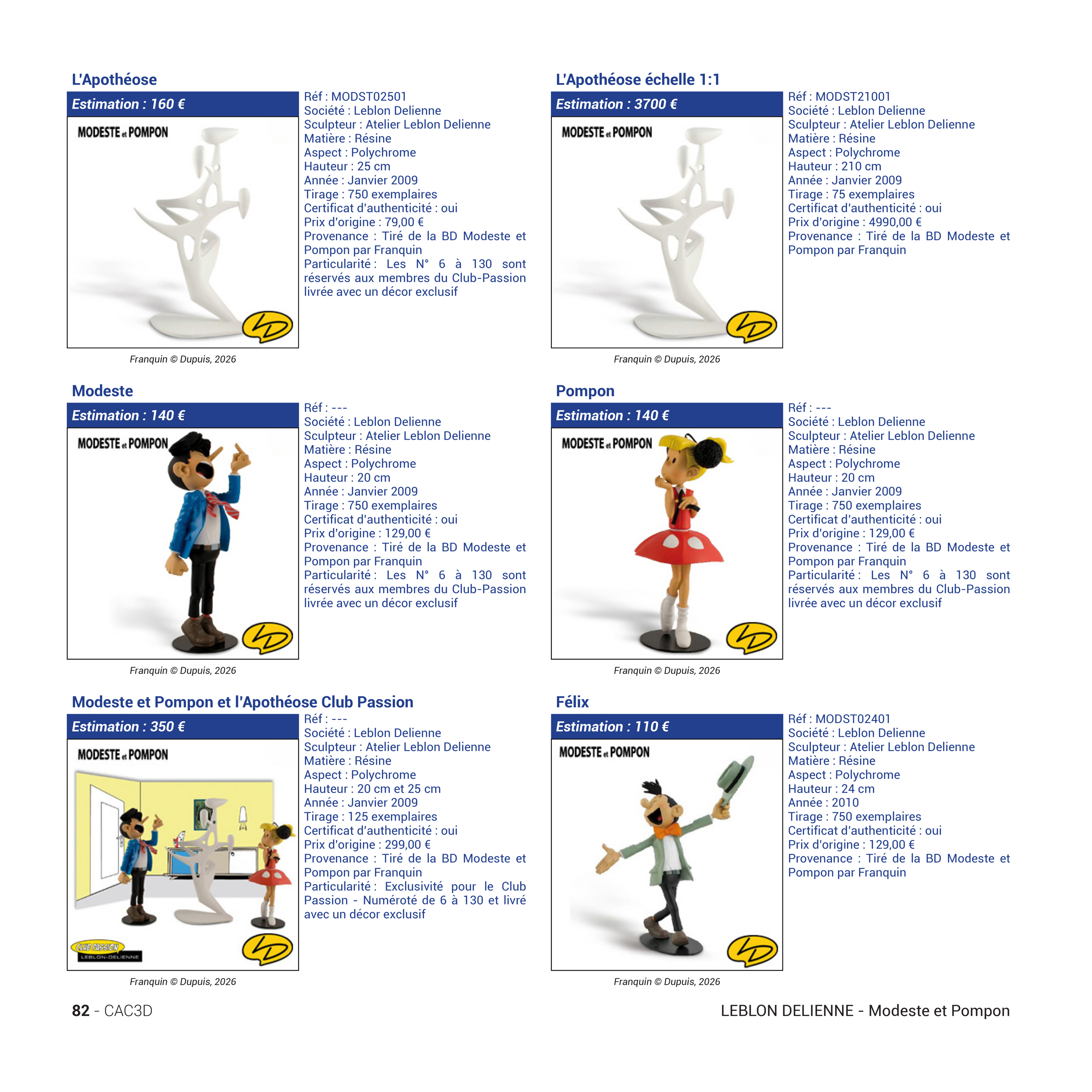 Franquin Figurines Price Guide – 3rd Edition | Gaston, Spirou & Marsupilami Valuation and Inventory