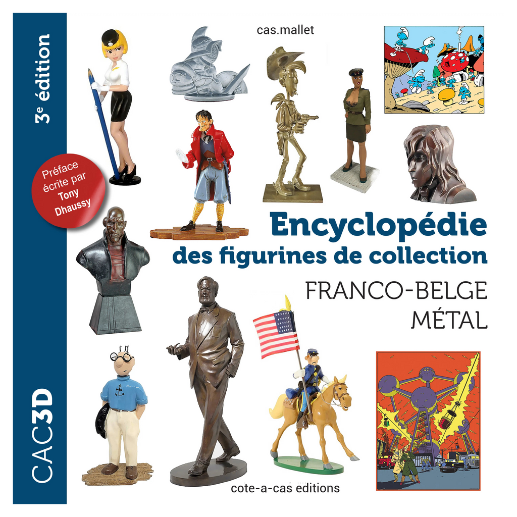 Franco-Belgian Metal Comic Book Figurines Valuation Book – 3rd Edition | 274-page guide