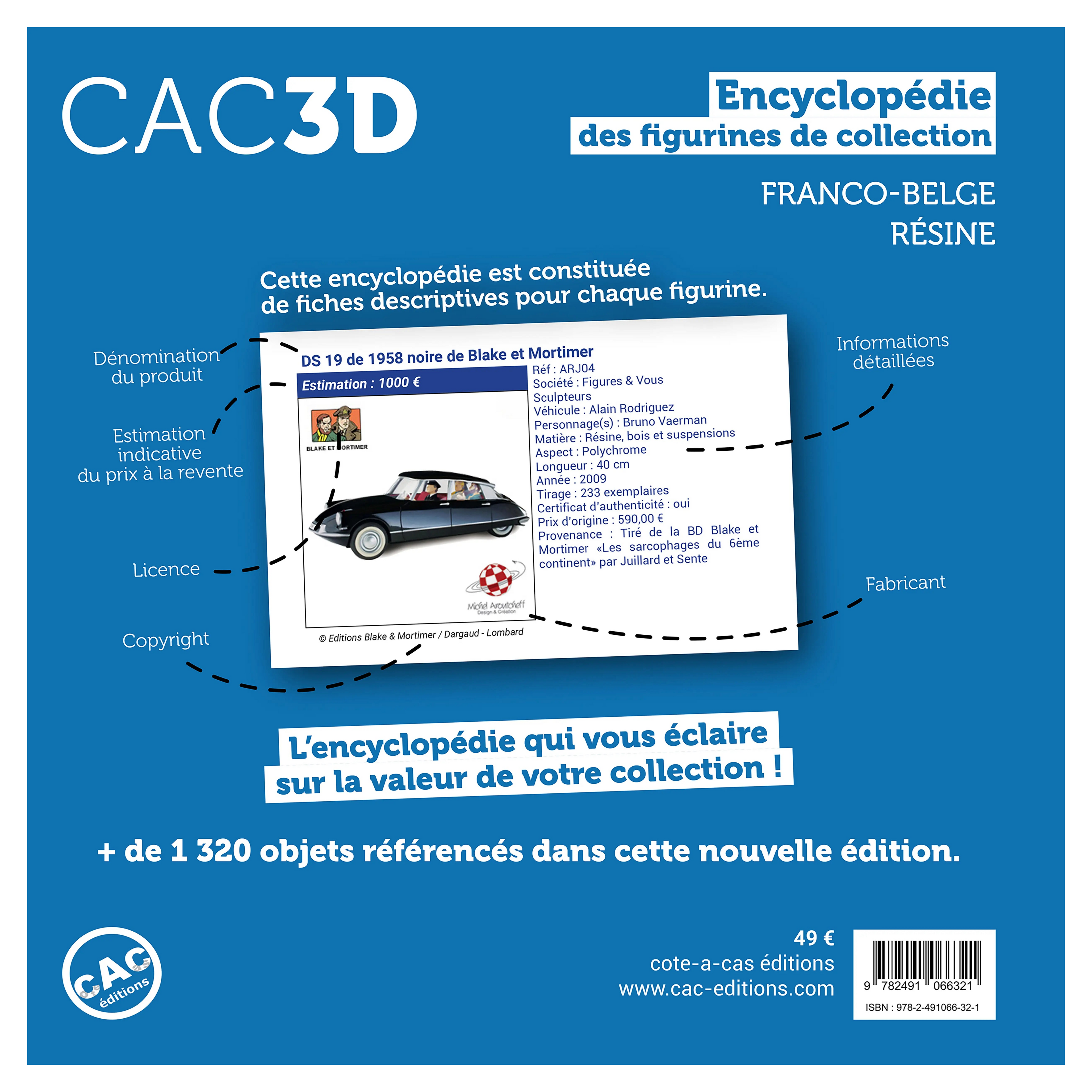 Franco-Belgian Comic Book Figurine Valuation Book – 3rd Edition | Resin Guide 328 pages