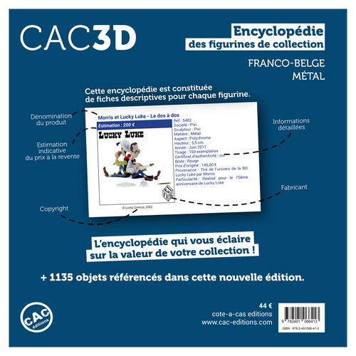 Franco-Belgian Metal Comic Book Figurines Valuation Book – 3rd Edition | 274-page guide
