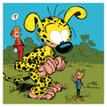 Spirou & Fantasio Enamel Plaque by Roba & Franquin – Colour Version | Limited Edition 49 copies.